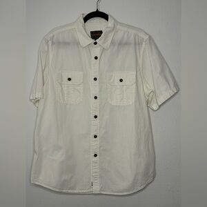 Northwest Territory White Button-Down Shirt Size Large